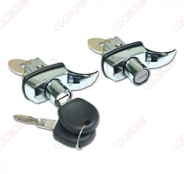 External engine doors handle set with keys Kombi Clipper 96 chrome