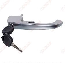 Front external door handle with key Kombi Clipper year 77 to 13 chrome