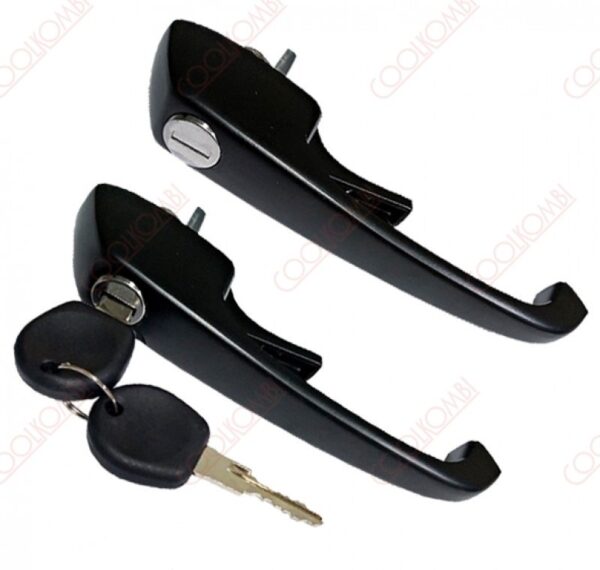 External doors handle set front with keys Kombi Clipper 77 to 13 black