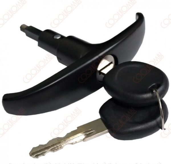 External trunk handle with key without bushing Kombi 75 black