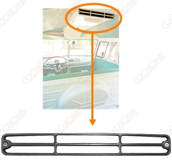 Ceiling ventilation system grid in plastic with 2 screws Kombi to 75