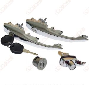 Set keys 2 Ext. doors handle, Ext.engine door and Ign. Cylinder Beetle 78 e.d chrome