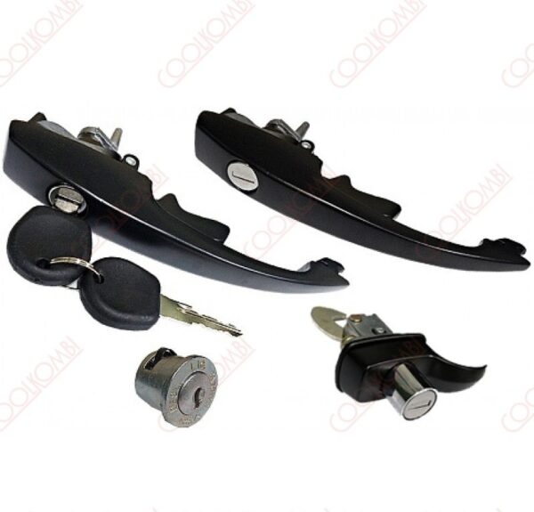 Set keys 2 Ext. doors handle, Ext.engine door and Ign. Cylinder Beetle 78 e.d. black