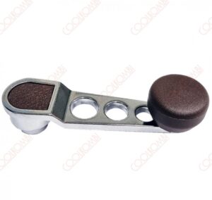 Sports window regulator handle chrome and brown high quality standard