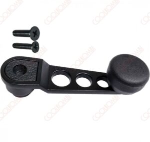 Sports window regulator handle with screws Fusca 77 e.d. black