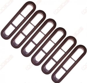 6 rear set air exit frames Fusca brown