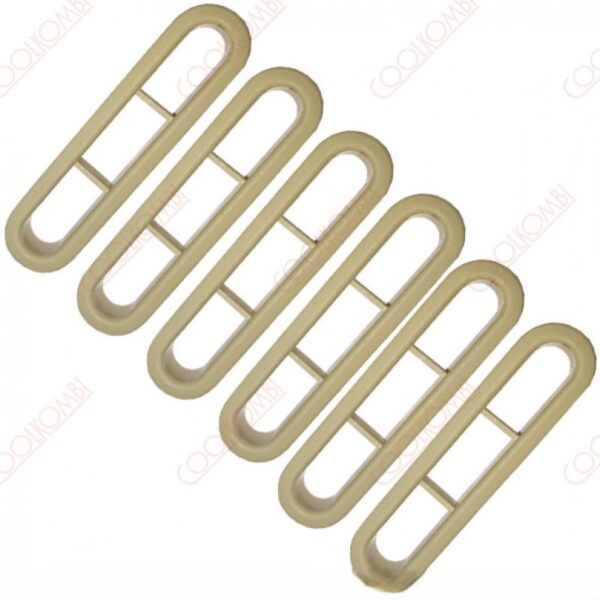 6 Rear set air exit frames Fusca Ivory