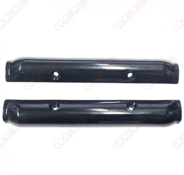 Pair rear window hinge cover Fusca to 77 black