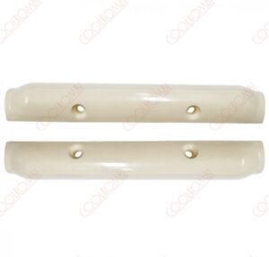 Pair rear window hinge cover Fusca to 77 Ivory