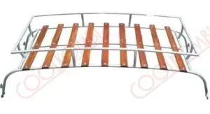 Front american luggage rack color aluminum-white measurements 0,60x1,42x0,40m