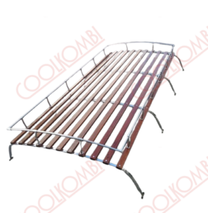 Chrome luggage rack chrome finish measurements 2.40x1.42x0.40m