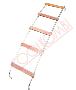 Chrome ladder chrome finish measurements 1.40x0.34x0.10m