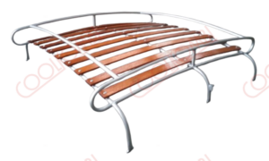 Classic luggage rack color aluminum-white-black measurements 1.10x1.16x0.26M