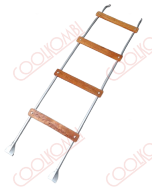 Ladder for beetle luggage rack color aluminum-white-black measurements 1.25x0.30x0.10M