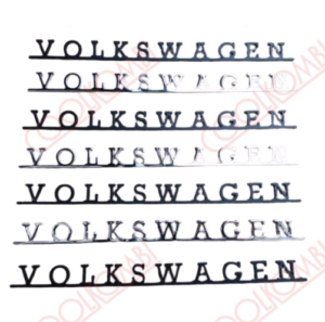 Volkswagen emblem chrome black or white finish