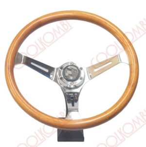 Chrome steering wheel for Beetle, diameter 375mm