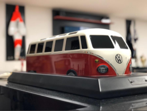 Mini Baby red Kombi with sunken base