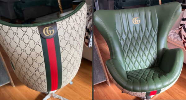 Gucci Personalized Egg Armchair with Natural Leather